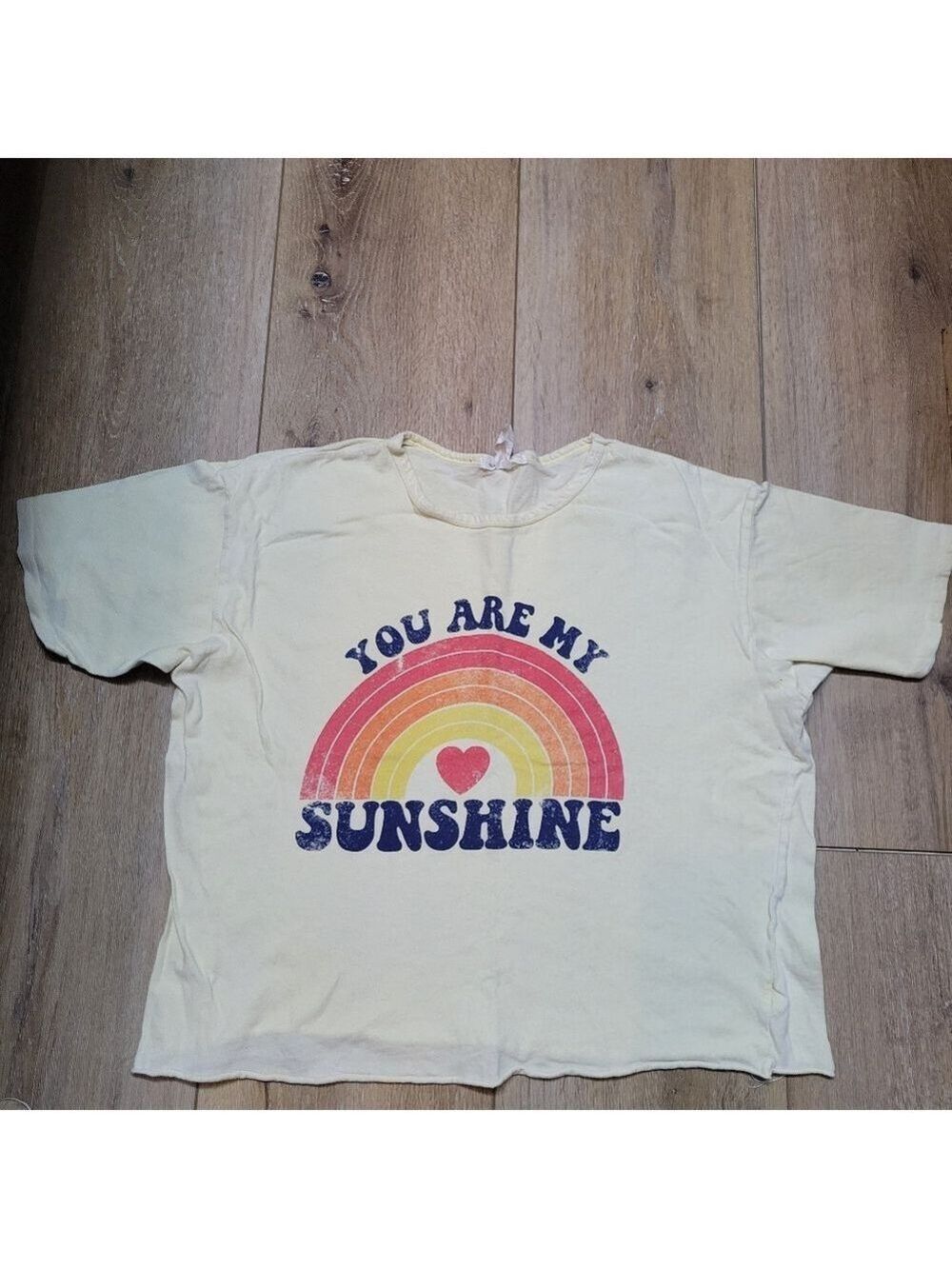 Caution To The Wind Cream 'You Are My Sunshine' Tee Size M